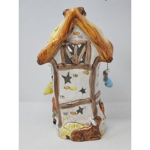 Vintage Porcelain Christmas In Cobblestone Village Nativity Scene - Picture 4 of 16